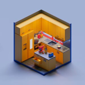 Diseño de Cocina 3D Personalizado